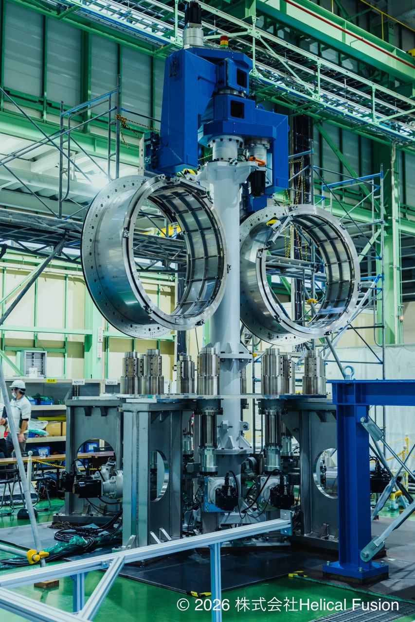 Helical Fusion Completes Coil Manufacturing Machine for Its Integrated Demo Device in Collaboration with Sugino Machine